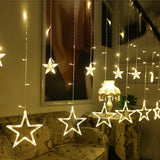 SternGlanz 3,5M LED Sternenvorhang – 138 LED Lichterkette Weihnachtsbeleuchtung