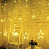 SternGlanz 3,5M LED Sternenvorhang – 138 LED Lichterkette Weihnachtsbeleuchtung