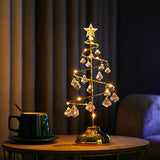 LumiSpiral Kristall-Weihnachtsbaum Tischlampe