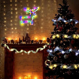 Magisches Weihnachts-Neonlicht – Rentier, Strumpf & Baum – LED