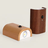 LumiHolz – Moderne Innen-Induktions Wandleuchte aus Holz