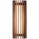 “ZenAura Wabi-Sabi Wandleuchte” – Japanische Retro-Walnuss LED Wandlampe