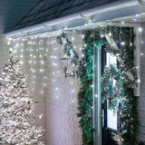 LumaSnow 4M LED Schneeflocken-Lichtervorhang – Weihnachts-Eiszapfen-Lichterkette