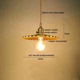 AuroraLuxe LED Pendelleuchte – Kupfer & Glas für Modernes Wohndesign