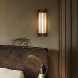“ZenAura Wabi-Sabi Wandleuchte” – Japanische Retro-Walnuss LED Wandlampe