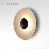 NordicGlow – Moderne Runde LED Wandleuchte im Nordischen Holzdesign