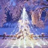 LumiCascade LED Sternen Wasserfall Lichterkette – 350 LEDs