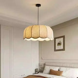 Nordic Wabi Glow – Minimalistische Wabi-Sabi LED Hängelampe mit Leinenstoff