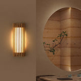 “ZenAura Wabi-Sabi Wandleuchte” – Japanische Retro-Walnuss LED Wandlampe