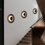NordicGlow – Moderne Runde LED Wandleuchte im Nordischen Holzdesign
