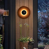NordicGlow – Moderne Runde LED Wandleuchte im Nordischen Holzdesign