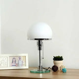AuroraBauhaus LED Tischlampe – Nordic Glas & Metall Designerleuchte