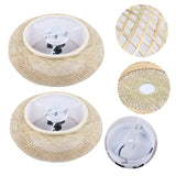 LumaBambu: Moderne Bamboe Plafondlamp Flush-Mount-Leuchtezauber