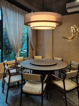 Luxe “SilkAura Moderne Pendelleuchte”