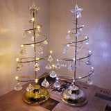 LumiSpiral Kristall-Weihnachtsbaum Tischlampe