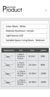 Skandinavische LED Deckenleuchte – Moderne Minimalistische Deckenlampe | Energieeffiziente Wohnraumbeleuchtung | Elegantes Design