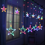SternGlanz 3,5M LED Sternenvorhang – 138 LED Lichterkette Weihnachtsbeleuchtung