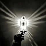 3D Vogel Wandleuchte mit Projektion – Moderne Tier Wandleuchte | Künstlerische Ambiente Beleuchtung | Eulen- & Adler Designlampe