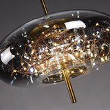 Moderne LED Glas Pendelleuchte – Elegante Designer Hängeleuchte | Dimmbare Deckenbeleuchtung | Stilvolle Wohnraumlampe