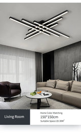 Skandinavische LED Deckenleuchte – Moderne Minimalistische Deckenlampe | Energieeffiziente Wohnraumbeleuchtung | Elegantes Design
