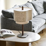 Wabi-Sabi Japanische Stoff-Stehlampe – Minimalistische LED Bodenlampe für Wohnzimmer & Schlafzimmer
