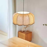 Nordic Wabi Glow – Minimalistische Wabi-Sabi LED Hängelampe mit Leinenstoff