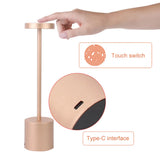 LumiÉlan – Klassische Wiederaufladbare Tischlampe mit Touch, 3 Farben & Stufenloser Dimmung-Leuchtezauber