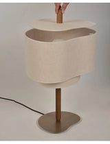 Wabi-Sabi Japanische Stoff-Stehlampe – Minimalistische LED Bodenlampe für Wohnzimmer & Schlafzimmer