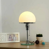 AuroraBauhaus LED Tischlampe – Nordic Glas & Metall Designerleuchte