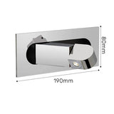 NordicFlex Eingebaute LED Wandleuchte – Drehbare Minimalistische Leselampe