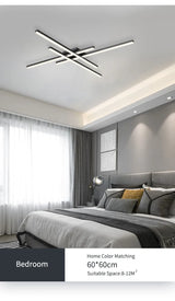 Skandinavische LED Deckenleuchte – Moderne Minimalistische Deckenlampe | Energieeffiziente Wohnraumbeleuchtung | Elegantes Design