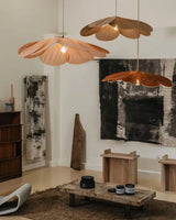 LumaFlora Petal Light – Stoff-Pendelleuchte mit farbigen Blütenblättern