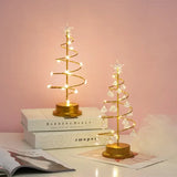 LumiSpiral Kristall-Weihnachtsbaum Tischlampe
