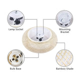 LumaBambu: Moderne Bamboe Plafondlamp Flush-Mount-Leuchtezauber