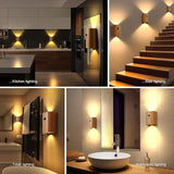 LumiHolz – Moderne Innen-Induktions Wandleuchte aus Holz
