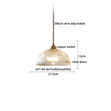 AuroraLuxe LED Pendelleuchte – Kupfer & Glas für Modernes Wohndesign