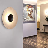NordicGlow – Moderne Runde LED Wandleuchte im Nordischen Holzdesign