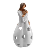 Romantische beige Tischlampe