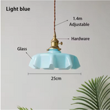 Nordic Bloom Glass Pendant – Minimalistische Glas-Hängeleuchte im Creme-Blumenstil