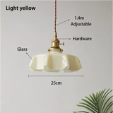 Nordic Bloom Glass Pendant – Minimalistische Glas-Hängeleuchte im Creme-Blumenstil