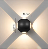 Kugelform Aluminium Wandleuchte