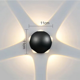 Kugelform Aluminium Wandleuchte