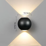 Kugelform Aluminium Wandleuchte