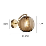 Glaslamp - LED-Wandleuchte