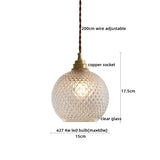 AuroraLuxe LED Pendelleuchte – Kupfer & Glas für Modernes Wohndesign