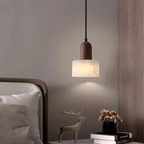 Lumina Wabi-Sabi Luxus Marmor LED Pendelleuchte – Weißer Jade-Stein Hängeleuchte