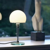 AuroraBauhaus LED Tischlampe – Nordic Glas & Metall Designerleuchte
