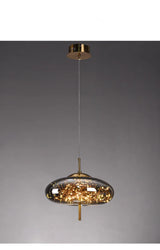 Moderne LED Glas Pendelleuchte – Elegante Designer Hängeleuchte | Dimmbare Deckenbeleuchtung | Stilvolle Wohnraumlampe