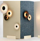 NordicGlow – Moderne Runde LED Wandleuchte im Nordischen Holzdesign