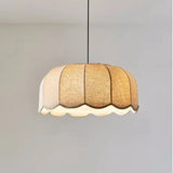 Nordic Wabi Glow – Minimalistische Wabi-Sabi LED Hängelampe mit Leinenstoff